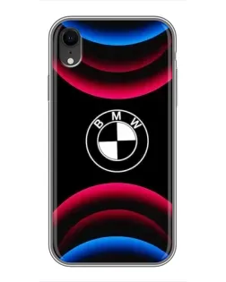 Чохол для iPhone Xr з картинкою «Логотип BMW та неонові дуги» Чохол для iPhone Xr з картинкою «Логотип BMW та неонові дуги»