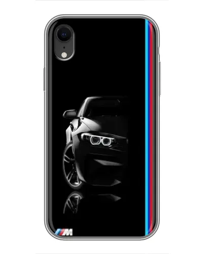 Чохол для iPhone Xr з картинкою «Силует BMW в темряві»