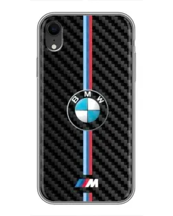 Чохол для iPhone Xr з картинкою «Емблема BMW та карбон» Чохол для iPhone Xr з картинкою «Емблема BMW та карбон»