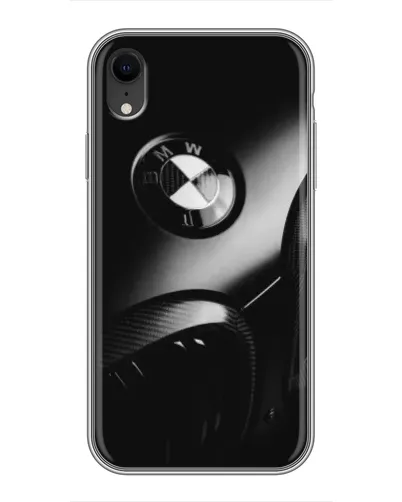 Чохол для iPhone Xr з картинкою «Емблема BMW — макро»