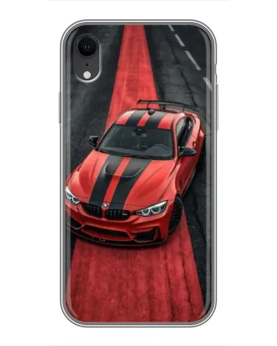 Чохол для iPhone Xr з картинкою «BMW на червоній доріжці»