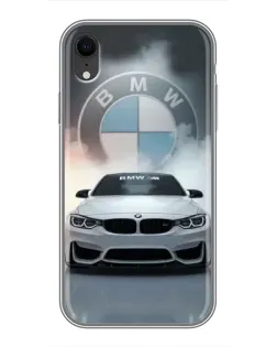 Чохол для iPhone Xr з картинкою «BMW в білому диму» Чохол для iPhone Xr з картинкою «BMW в білому диму»