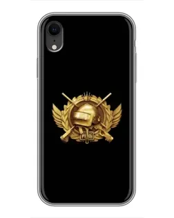 Чехол для iPhone Xr с картинкой «PUBG — оранжевый градиент»