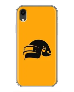 Чехол для iPhone Xr с картинкой «PUBG — золотой шлем»