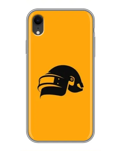 Чехол для iPhone Xr с картинкой «PUBG — золотой шлем»