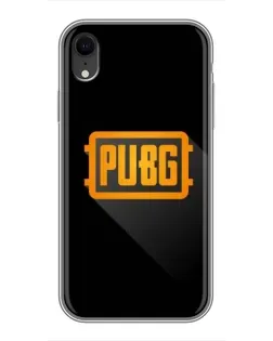 Чехол для iPhone Xr с картинкой «PUBG — рамка лого»
