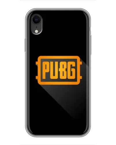 Чехол для iPhone Xr с картинкой «PUBG — рамка лого»