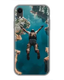 Чехол для iPhone Xr с картинкой «PUBG — свободное падение»