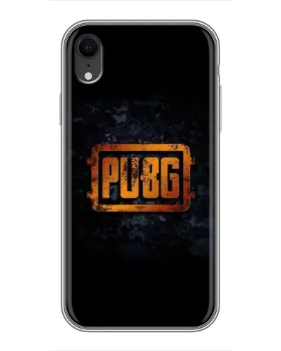 Чехол для iPhone Xr с картинкой «PUBG — золотой логотип»
