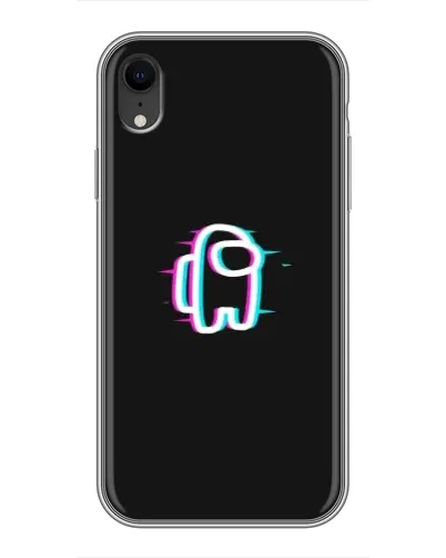 Чехол для iPhone Xr с картинкой «Among Us неон» Чехол для iPhone Xr с картинкой «Among Us неон»