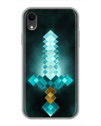 Чехол для iPhone Xr с картинкой «Алмазный меч неон» Чехол для iPhone Xr с картинкой «Алмазный меч неон»