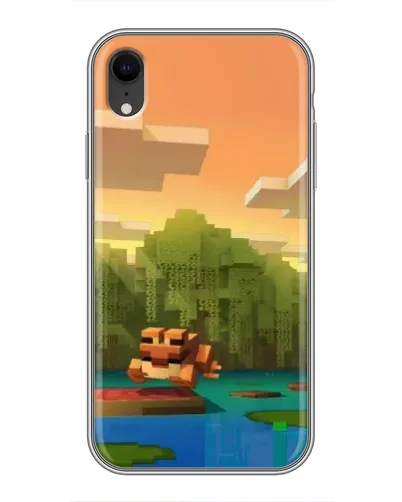 Чехол для iPhone Xr с картинкой «Майнкрафт закат солнца» Чехол для iPhone Xr с картинкой «Майнкрафт закат солнца»