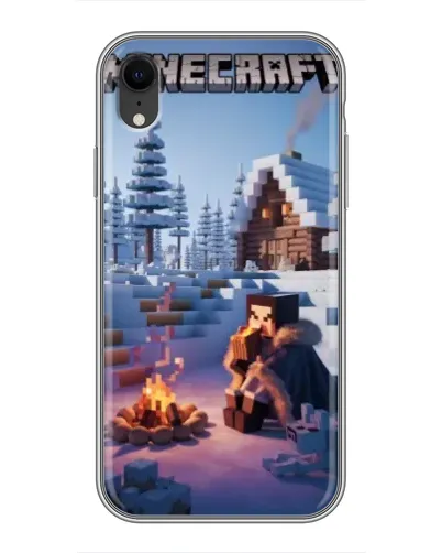 Чехол для iPhone Xr с картинкой «Зимний Minecraft» Чехол для iPhone Xr с картинкой «Зимний Minecraft»