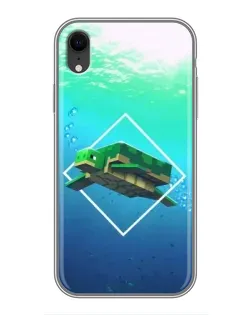 Чохол для iPhone Xr з картинкою «Черепаха Minecraft»
