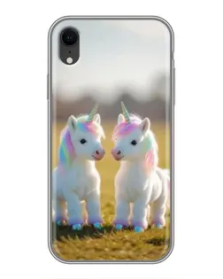 Чехол для iPhone Xr с картинкой «Пара единорогов» Чехол для iPhone Xr с картинкой «Пара единорогов»