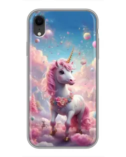 Чехол для iPhone Xr с картинкой «Единорог среди облаков» Чехол для iPhone Xr с картинкой «Единорог среди облаков»