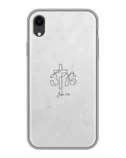Чохол для iPhone Xr з картинкою «Івана 3:16 Хрест»