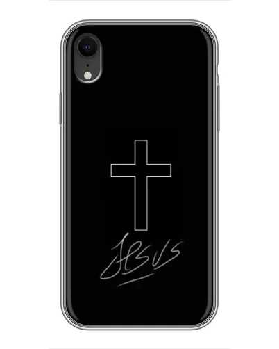 Чехол для iPhone Xr с картинкой «Графический крест Jesus» Чехол для iPhone Xr с картинкой «Графический крест Jesus»