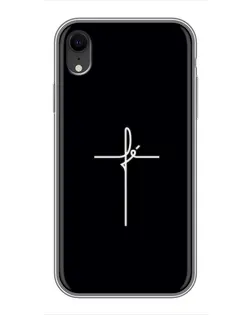 Чехол для iPhone Xr с картинкой «Тонкий крест»