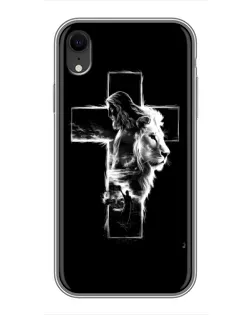 Чехол для iPhone Xr с картинкой «Сияющий крест Jesus»