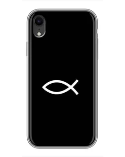 Чехол для iPhone Xr с картинкой «Символ рыбы Jesus»