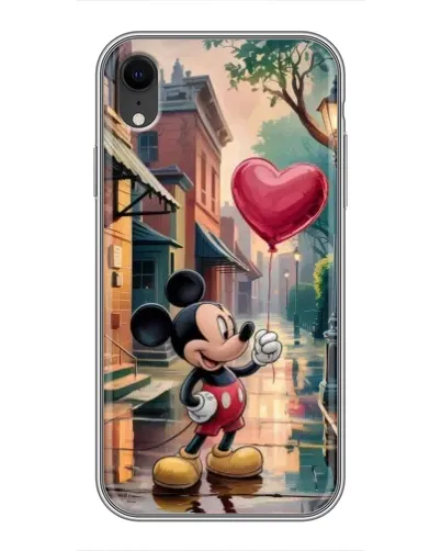 Чохол для iPhone Xr з картинкою «Міккі та кулька-серце»