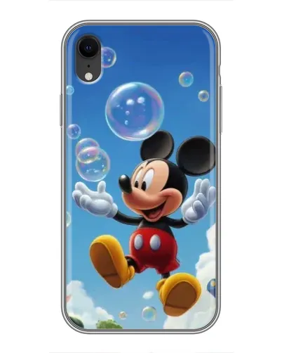 Чохол для iPhone Xr з картинкою «Mickey та мильні бульбашки»