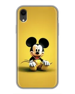 Чохол для iPhone Xr з картинкою «Міккі на жовтому»