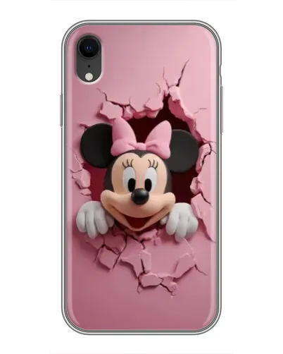 Чохол для iPhone Xr з картинкою «Мінні крізь стіну»