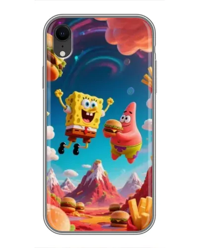 Чехол для iPhone Xr с картинкой «Космический фастфуд» Чехол для iPhone Xr с картинкой «Космический фастфуд»