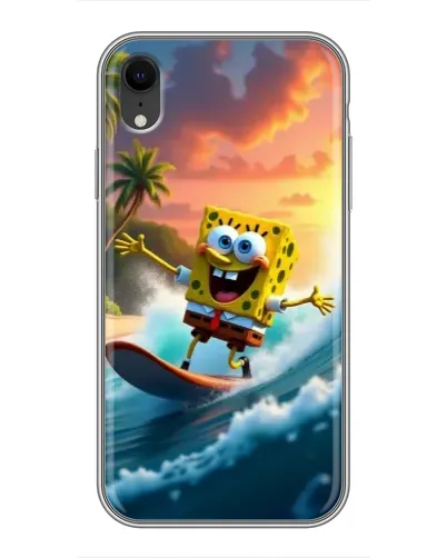 Чехол для iPhone Xr с картинкой «Губка Боб серфингист» Чехол для iPhone Xr с картинкой «Губка Боб серфингист»