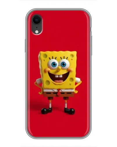 Чехол для iPhone Xr с картинкой «Спанч Боб на красном» Чехол для iPhone Xr с картинкой «Спанч Боб на красном»