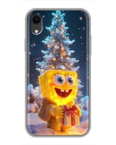 Чехол для iPhone Xr с картинкой «Рождественский Спанч Боб» Чехол для iPhone Xr с картинкой «Рождественский Спанч Боб»