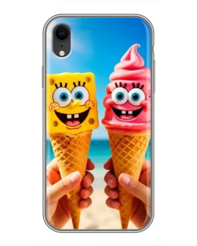 Чехол для iPhone Xr с картинкой «Спанч Боб мороженое» Чехол для iPhone Xr с картинкой «Спанч Боб мороженое»