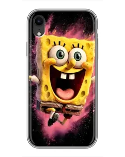 Чехол для iPhone Xr с картинкой «Взрывной Спанч Боб»