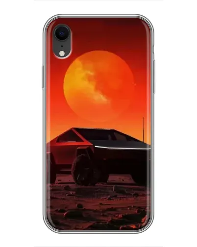 Чохол для iPhone Xr з картинкою «Cybertruck на Марсі»
