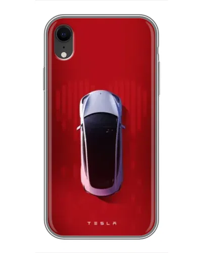 Чохол для iPhone Xr з картинкою «Tesla Top View»