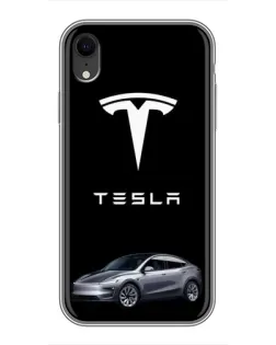 Чехол для iPhone Xr с картинкой «Tesla Model Y»