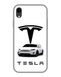 Чехол для iPhone Xr с картинкой «Tesla White Style»