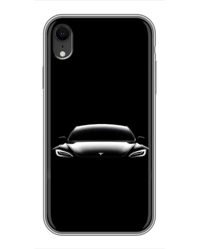Чохол для iPhone Xr з картинкою «Фари Tesla Night»