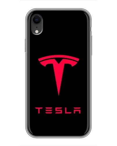 Чохол для iPhone Xr з картинкою «Tesla Red Logo»