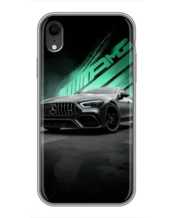 Чохол для iPhone Xr з картинкою «Темний Mercedes AMG»