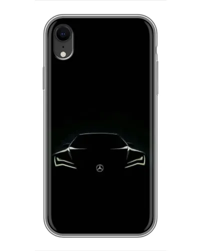 Чехол для iPhone Xr с картинкой «Mercedes — силуэт авто» Чехол для iPhone Xr с картинкой «Mercedes — силуэт авто»