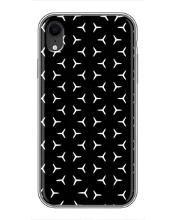 Чехол для iPhone Xr с картинкой «Mercedes паттерн звезд»