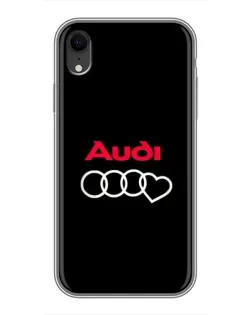 Чохол для iPhone Xr з картинкою «Логотип Audi Heart» Чохол для iPhone Xr з картинкою «Логотип Audi Heart»