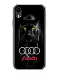 Чохол для iPhone Xr з картинкою «Пантера та Audi»