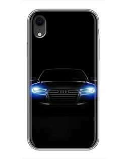 Чохол для iPhone Xr з картинкою «Audi в неоні»