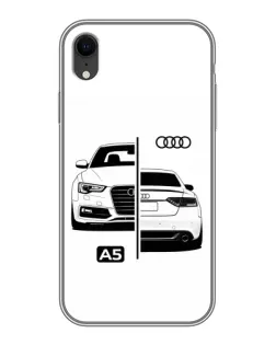 Чохол для iPhone Xr з картинкою «Audi — контрастний дизайн»