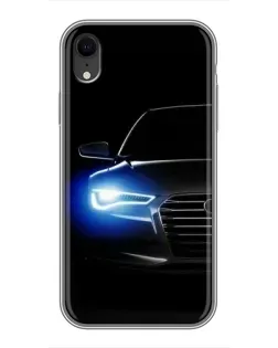 Чохол для iPhone Xr з картинкою «Неоновий погляд Audi»