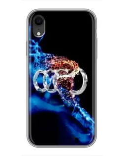 Чохол для iPhone Xr з картинкою «Енергія лого Audi»